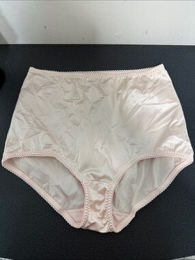 vassarette High-Waist Stretch Briefs in Pale Pink